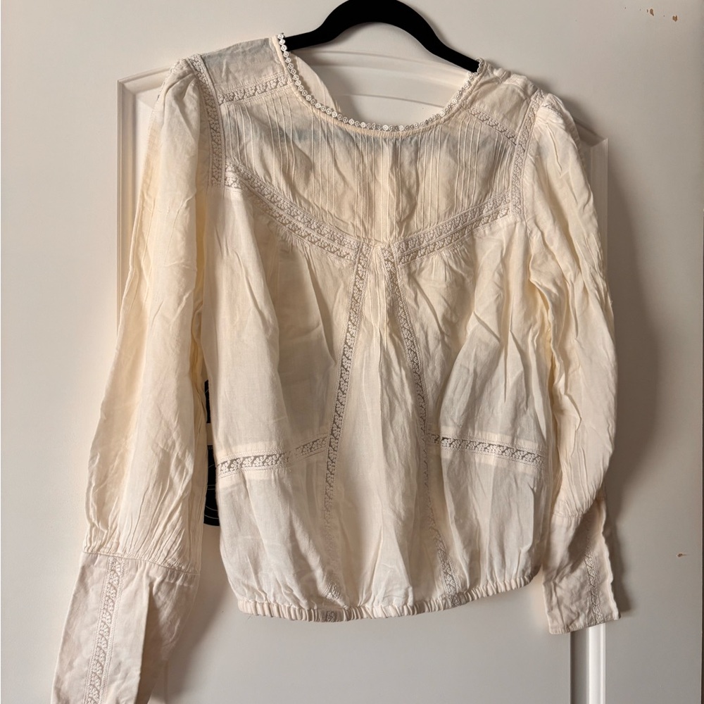 Elegant Cream Women's Top